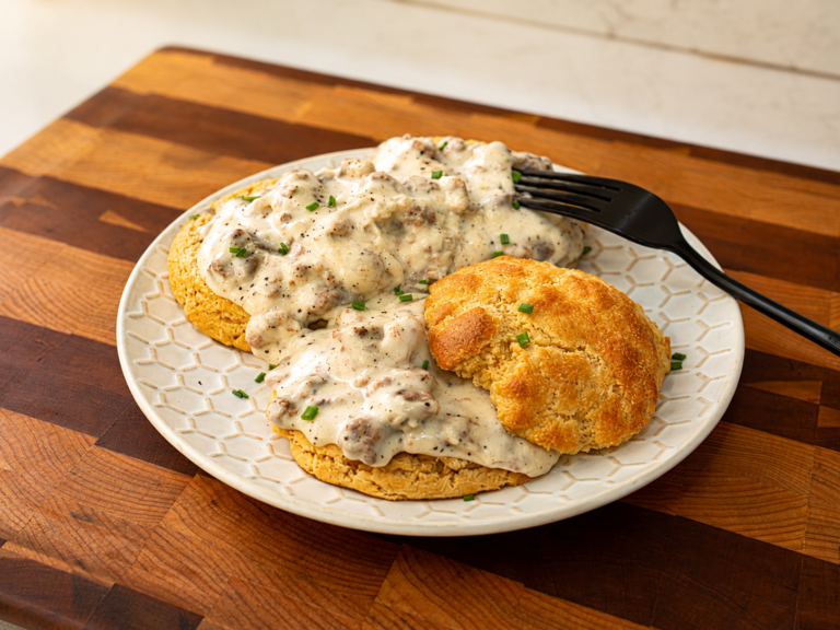 Low Carb Biscuits & Gravy
