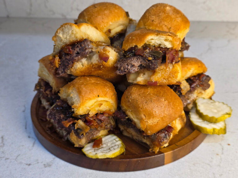 Low Carb Bacon Jam Cheeseburger Sliders